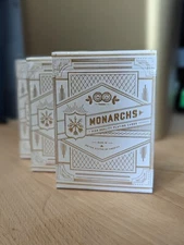 Monarchs White Gold Playing Cards V2 Theory 11 RARE