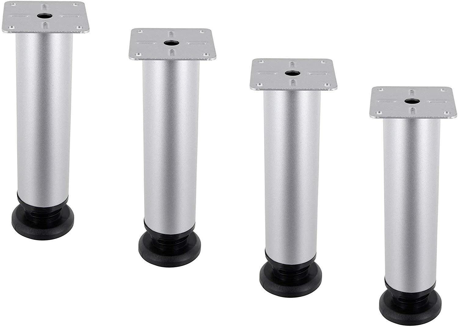 4 piedini per mobili piedini per mobili 70 - 200 mm cromo opaco gambe per tavolo base piedi armadio foto 2