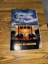 Ambassador Foundation 1992-93 Season Theater Program Magazine