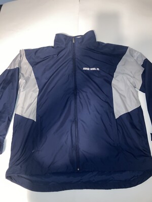 Reebok NFL ジャケット Men's Reebok NFL Super Bowl 40 Full-Zip Blue/Grey Windbreaker