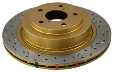 DBA 4653XS for 06-07 WRX / 05-08 LGT Rear Drilled & Slotted 4000 Series Rotor