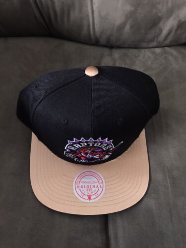 Mitchell & Ness Toronto Raptors Dos Tonos Logotipo Vintage Sombrero Snapback | Totalmente Nuevo - Imagen 6 de 12