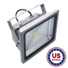 US Clear White 50W LED Flood Light Outdoor Security Work Spotlight Lamp DC12-24V