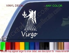 Virgo Decal Virgin Zodiac STICKER COLOR Astrology car truck decals stickers NEW