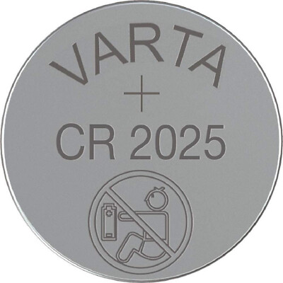 Varta CR2025 3 V Batteria A Bottone Al Litio Professional Batteria A Bottone Al Litio Electronic 1er Pack (quantità = 2 - Foto 5