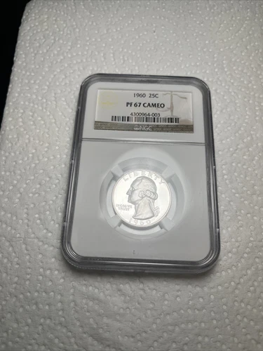 1960 Washington Quarter PF67 Cameo NGC Certified