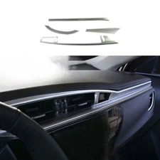 Matte Silver For Toyota Corolla 2014-2016 Console Dash AC Air Outlet Strip 4PCS