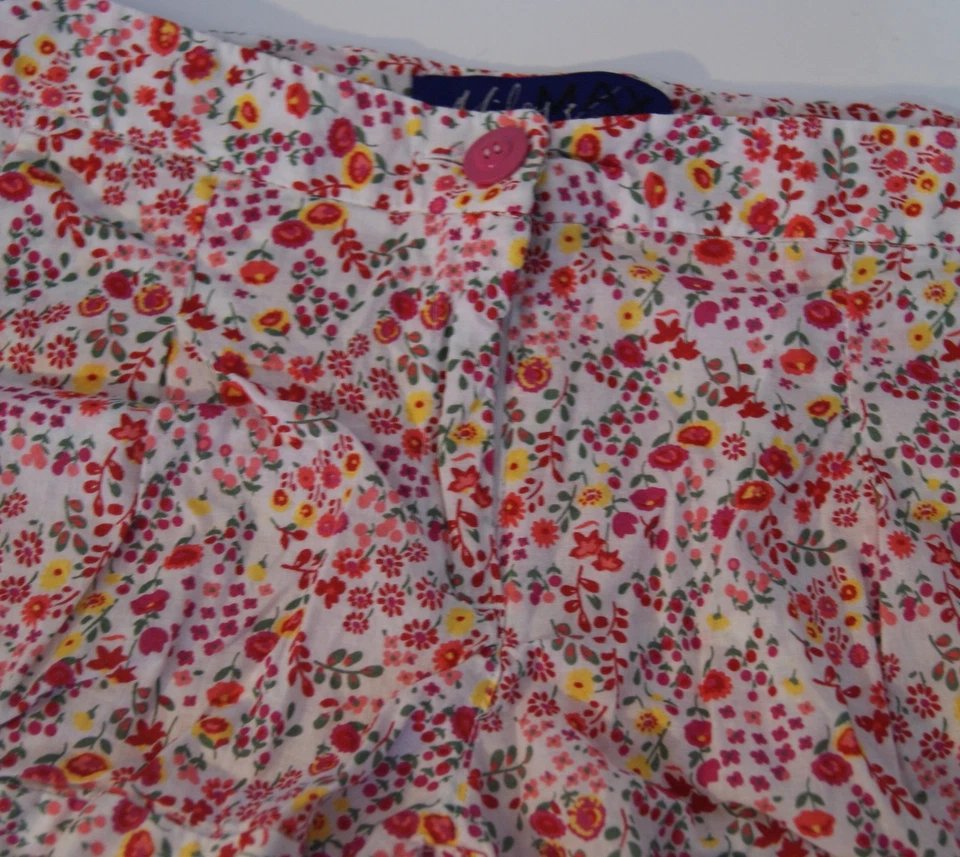 **2 Pares** Pantalones Cortos Miley Cyrus & Max Azria Raro Rosa Floral 100% Algodón Foto 3 de 4