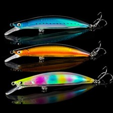 2PCS Minnow Fishing Lures Crankbait Jig Hooks Saltwater Swimbait Wobblers 13.5g