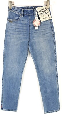 Odd Molly I'm Game Jeans Damen Slim W25 Blau 25 in Zip Fly Reißverschluss