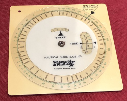 Vintage Weems & Plath Nautical Slide Rule 105 Annapolis, Maryland USA ...