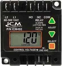 ICM Controls ICM492C-LF Digital Single-Phase Line Voltage Monitor Fully Programm