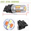 thumbnail 3 - 2 X Dual Color 3157 High Power Yellow White 5730 20 LED Switchback Light Bulbs