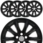 4 fit Honda CRV EX L 2023-2025 Black 18" Wheel Skins Snap On Rim Covers Hub Caps