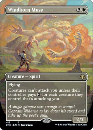 MTG Windborn Muse - Borderless NM-Mint Dominaria Remastered