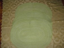 6 Tischsets Oval in Limette  - Waschbar TOP