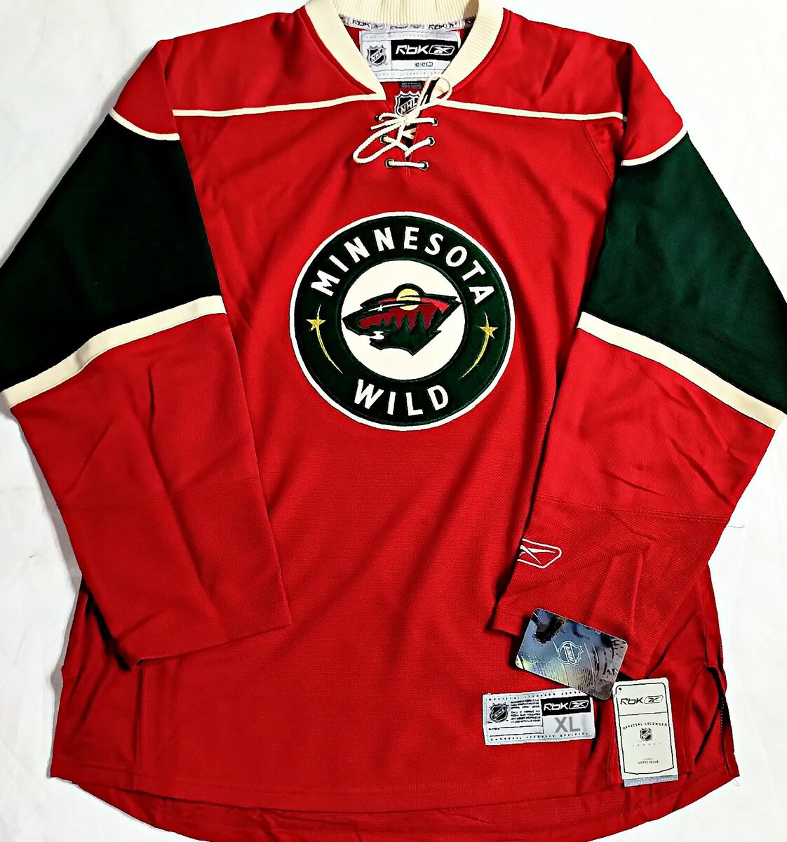 NWT-MEN-XL MINNESOTA WILD RED CIRCA 2007-2010 NHL LICENSED NWT-MEN-XL MINNESOTA WILD RED CIRCA 2007-2010 NHL LICENSED