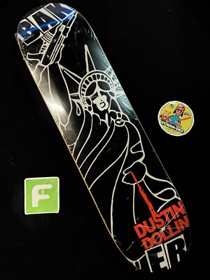 SUPER RARE Dustin Dollin Statue Of Liberty Baker Skateboard Deck