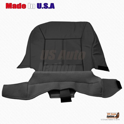 2006 to 2013 Chevy Impala Front Driver Bottom Leather Seat Cover In Ebony Black - Picture 9 of 9