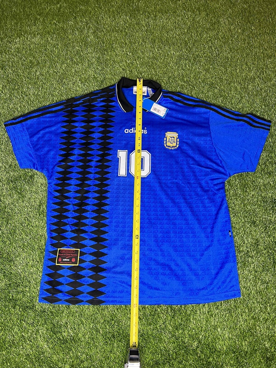 94年 アルゼンチン代表 サッカー ユニフォーム 上下セット アディダス　レア 新品 adidas アルゼンチン代表1994 復刻ユニフォーム 2XL メッシ