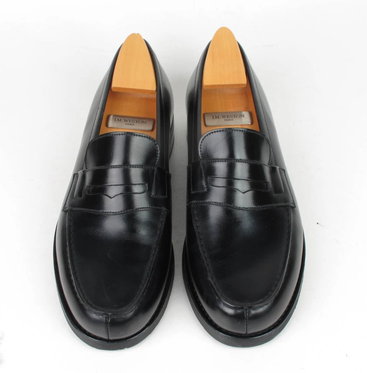 Mint J.M. Weston 180 Black Calfskin Loafers 5.5 D UK / 6.5 D US