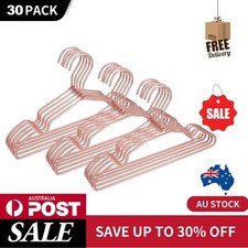 Rose Gold Metal Newborn Clothes Hanger Kids Children Baby Toddler Hangers 30PCS