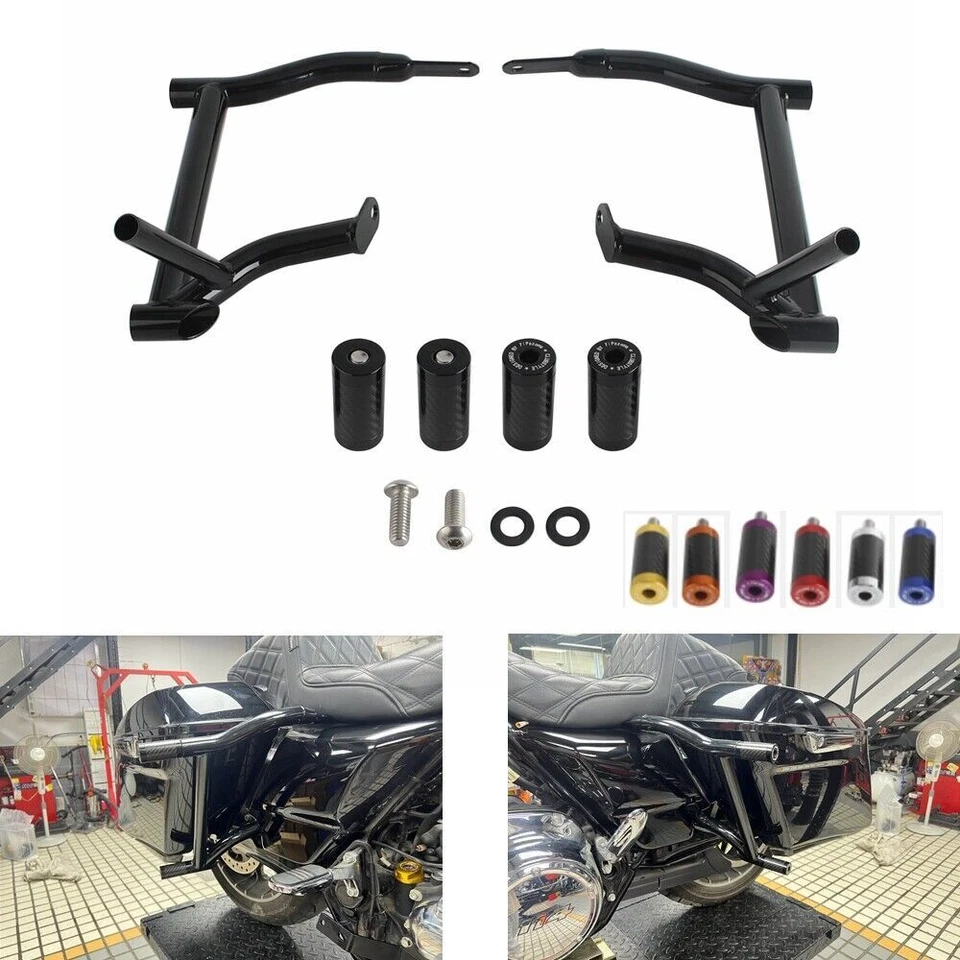 Para Harley Street Glide ST FLHXST Road King 2009-2024 Alforja Protector Barras de Choque Foto 2 de 4