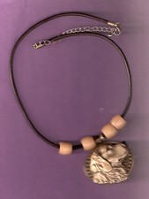 Golden Retriever Necklace with Medallion and 4 Beads Jewelry LAST ONE 