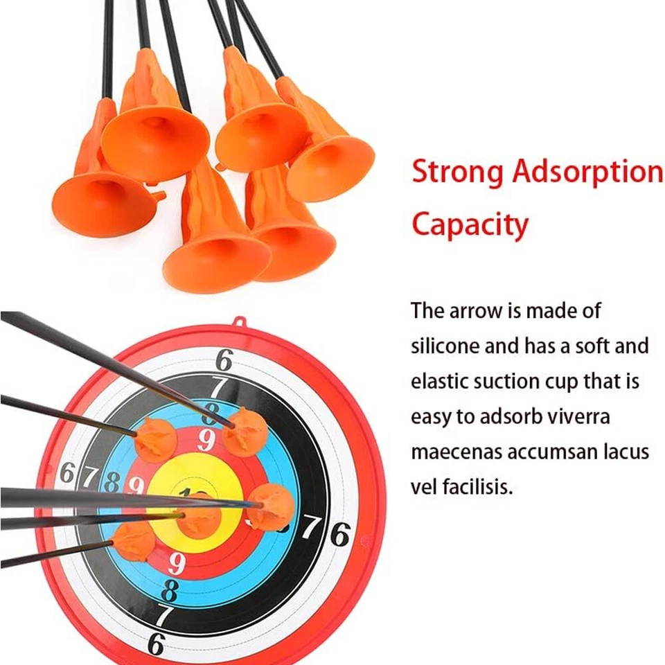 29 Inch Archery Sucker Arrows Safty Suction Cup Children OD 6mm Game Target - Image 3 of 4