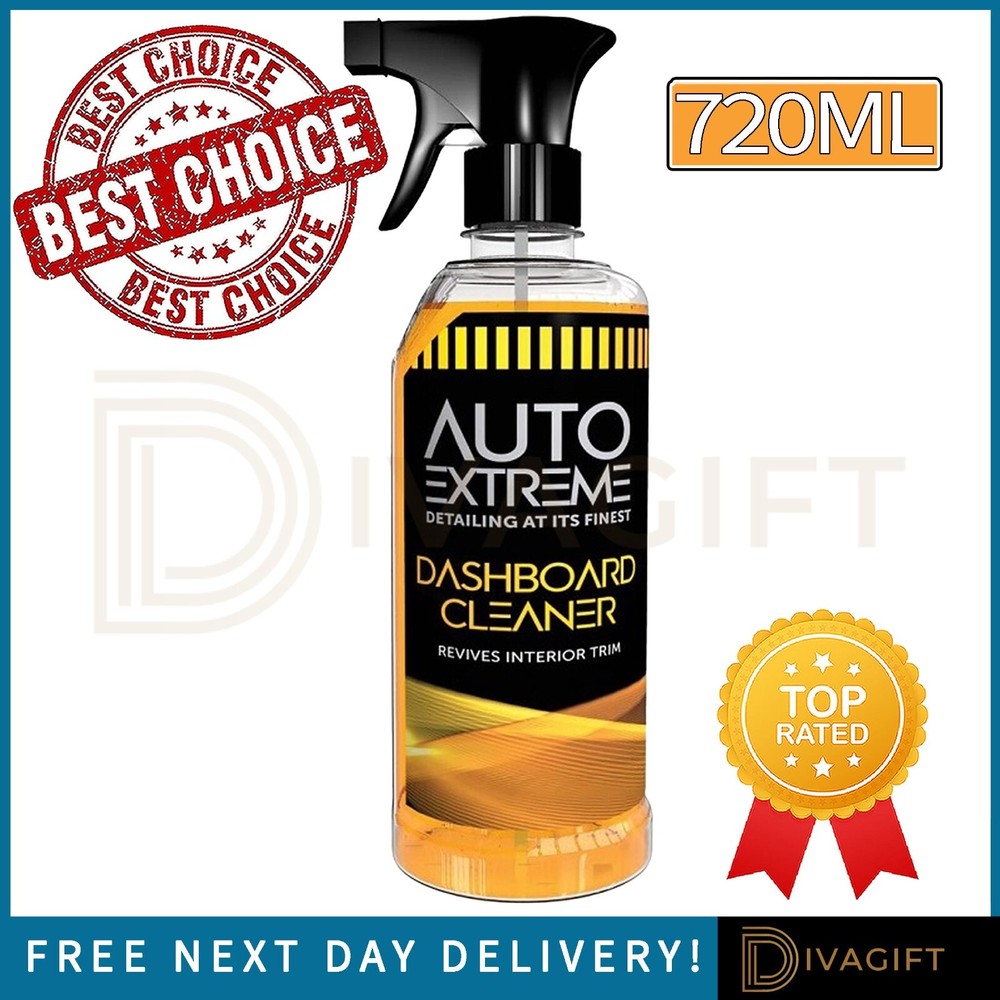 CAR DASHBOARD CLEANER SPRAY DASHBOARD INTERIOR PLASTIC TRIM AUTO EXTREME 720ML