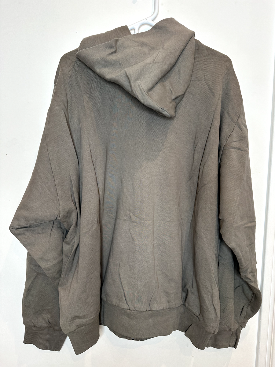 Yeezy YZY x GAP Zip Up Unreleased Light Grey Size 2XL Heavyweight
