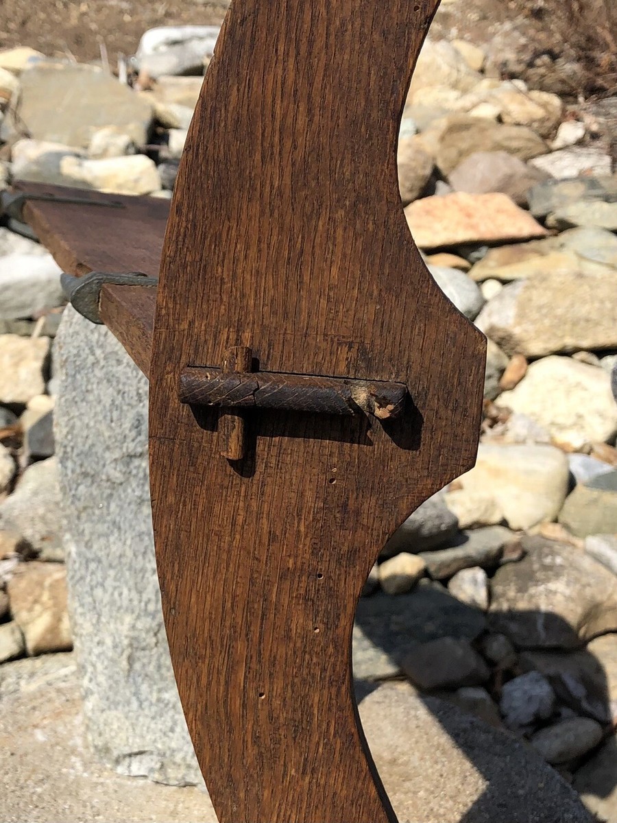 Antique Oak Wood Sail Boat Rudder Sailing Nautical Maritime