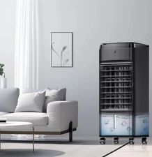 NOMEY 3-IN-1 Portable Air Conditioners 4 Modes & 3 Speeds, Waterless Alert Sy...