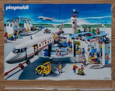 Playmobil Flughafen, XL A2 Poster, 2000er Y2K...