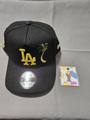 #ad #ad New Era Adjustable Hat Black Cotton Bart Simpson Pin Set The Simpsons Franchise $100.00