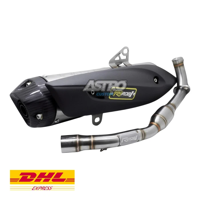 For Yamaha Nmax Aerox Exhaust Muffler Rob1 Racing Fits Honda PCX ADV 150 160 - Image 4 of 4