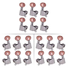 Tuning Keys Pegs Concave Button Enclosed Locking Tuners for Electric Guitar