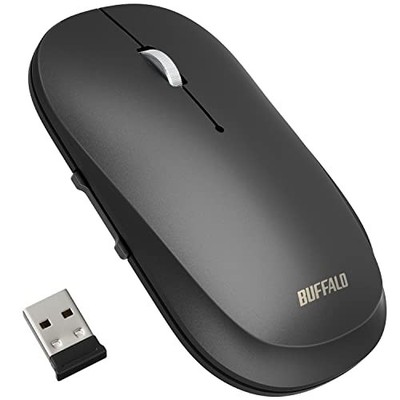 Buffalo FLEXUS Wireless Mobile Mouse 5 Buttons Black (BSMBW535NBK)