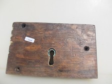 Antique Oak Lock Iron Victorian Church Wood Old Wrought Georgian Wooden NO KEY