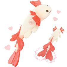 Giant Axolotl Plush Body Pillow, Large 44" Love Axolotl Stuffed Animal for Gi...