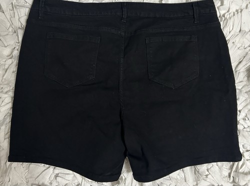 Damskie spodenki dżinsowe plus size czarne 26W nowe - Zdjęcie 8 z 8