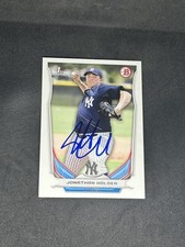Jonathan Holder 2014 Bowman Draft #DP88 New York Yankees Autographed Signed Card