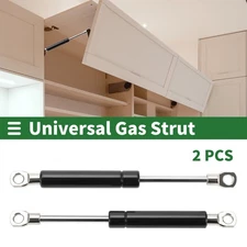 2Pcs 7"/180mm 45Ib/200N/20kg Car Lift Supports Gas Struts Gas Springs Black