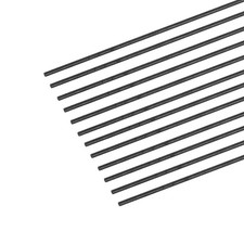 MECCANIXITY Carbon Fiber Rod, 1.5mm x 100mm for RC Plane x 100mm, black