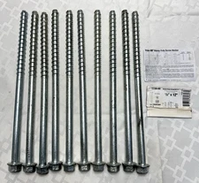 QTY 10 Simpson 12" Titen HD Heavy Duty Concrete Screw Anchor THD501200 NEW