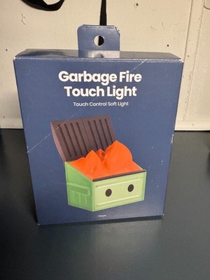 Garbage Fire Dumpster Soft Light Touch Light NEW