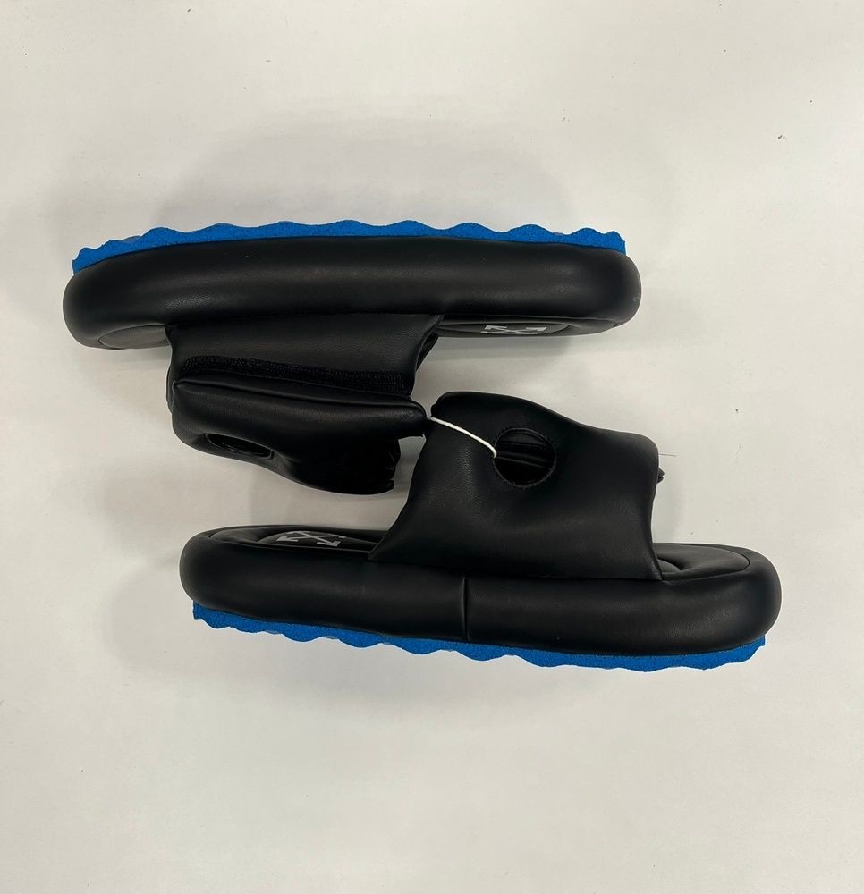 Off-White Meteor Padded Leather Slides Black Men's Shoes EU42 New From Japan thumbnail 4