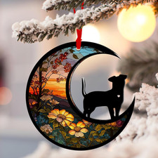 Elegant Dog Memorial Ornament - Christmas Tree Decoration for Pet Lovers