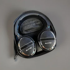 Auvio Noise-Canceling Over-Ear Stereo Headphones + Hard Case – Tested, Works