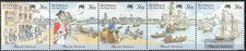 Briefmarken Australien 1987 Mi 1028I-1032I Fünferstreifen gestempelt Kolonie